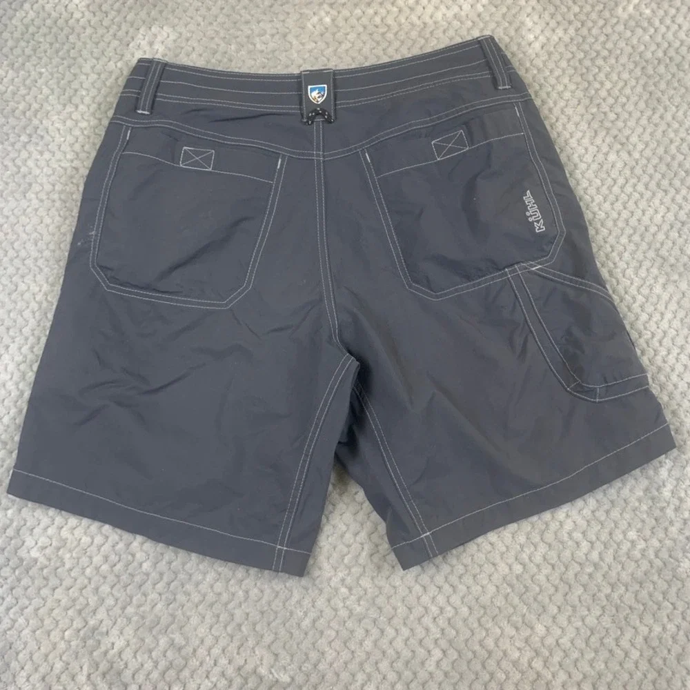 Kuhl Mens Hiking Shorts Gray Size 34 Contrast Stitch Outdoor Trekking Cargo